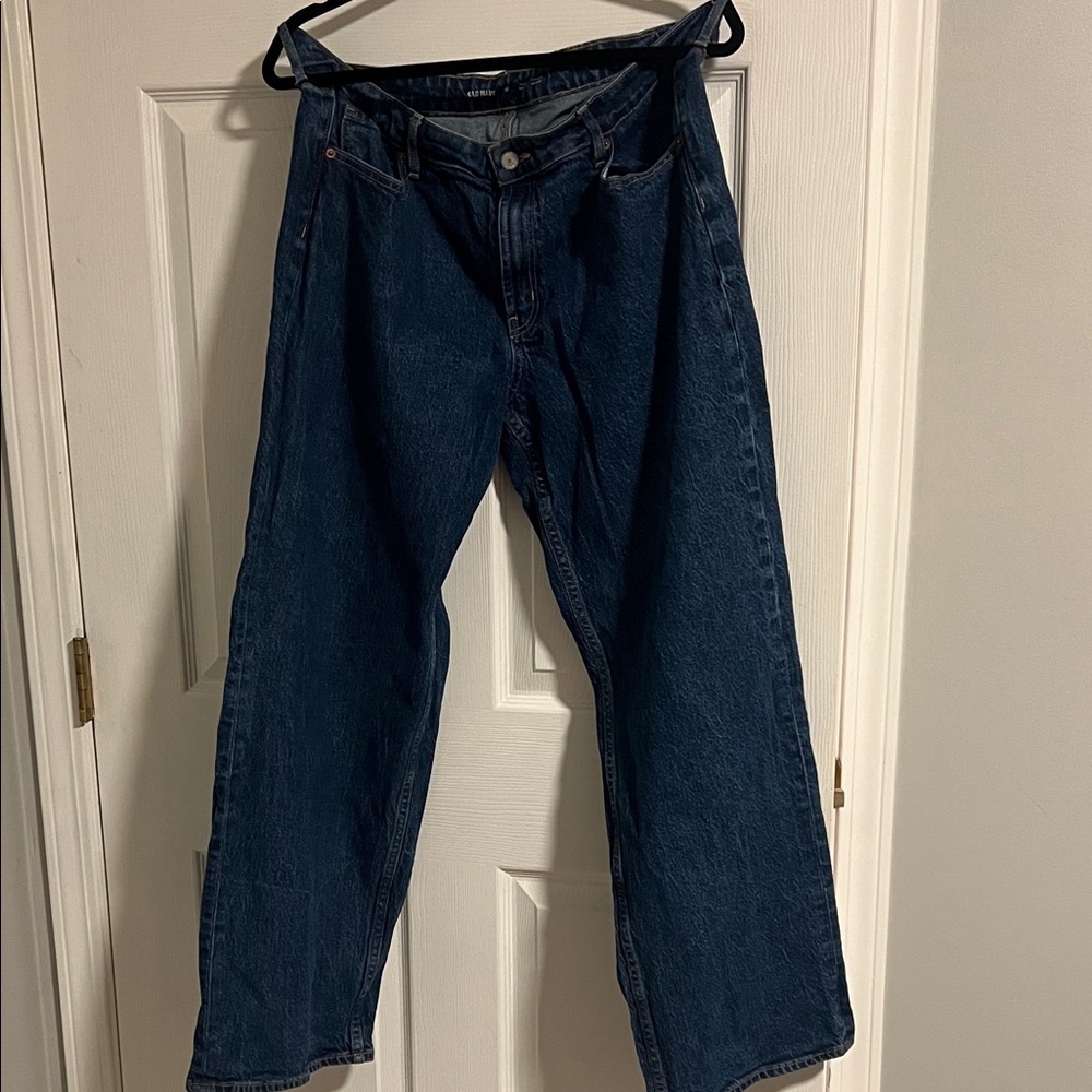 Old Navy Mid Rise Wide Leg Jeans